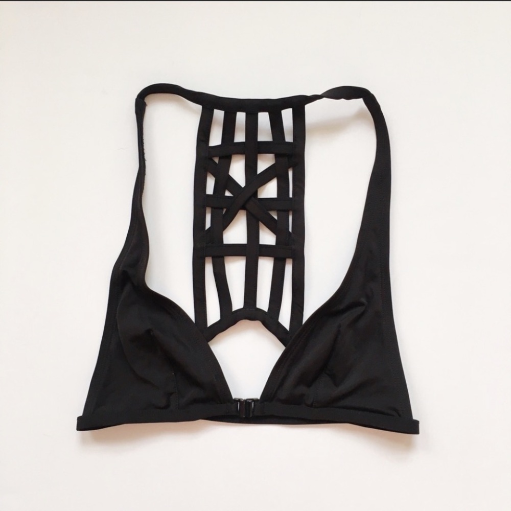 & Other Stories Black Bikini Top